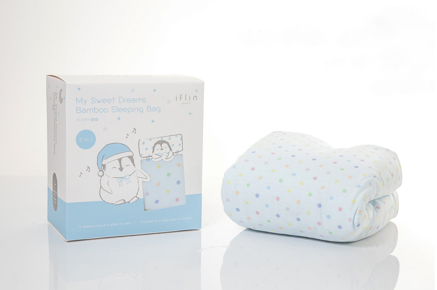 Bamboo Sleeping Bag (with Baby Pillow)