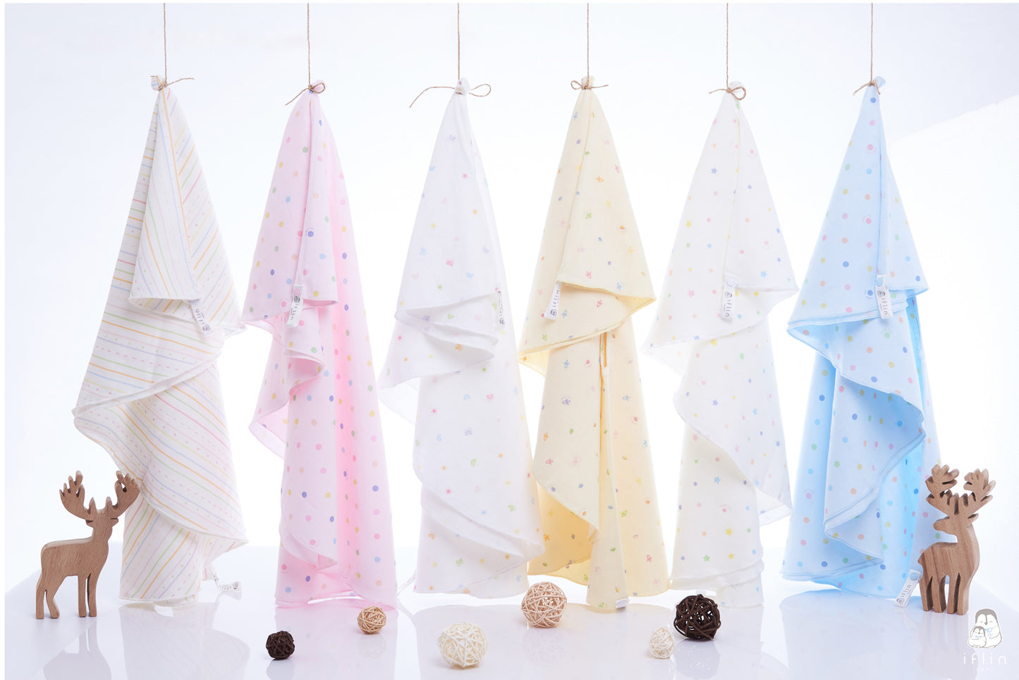 Bamboo Muslin Swaddle Cloth (4pcs)